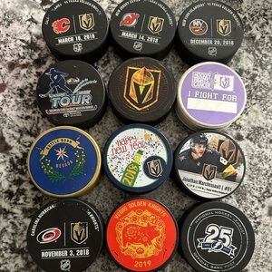 🤩🤩🤩 VGK Pucks up for grabs! 🤩🤩🤩
